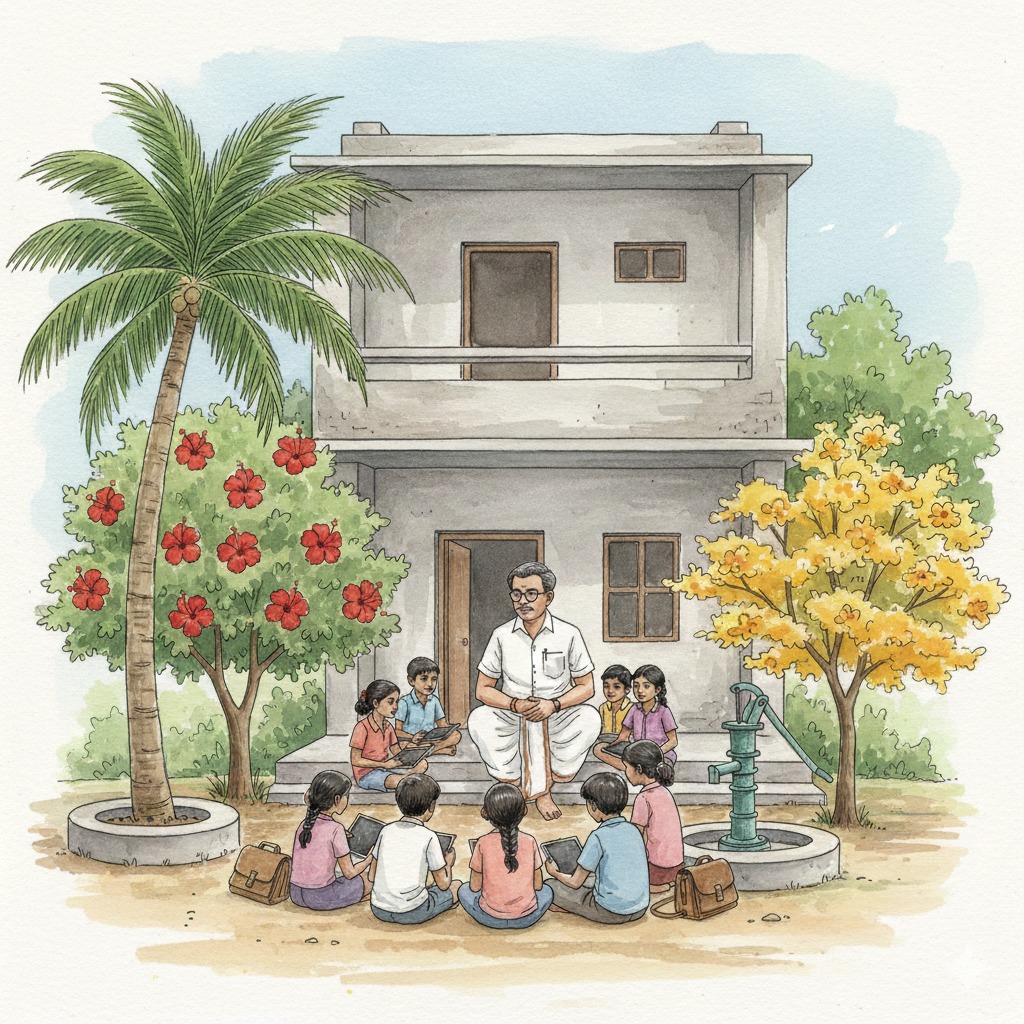 Historical image representing the teaching legacy of Sri. Ranga Reddy garu